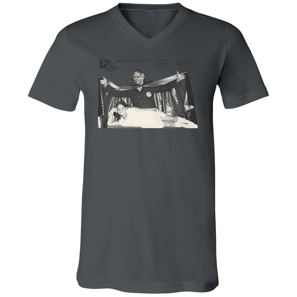 Unisex V-Neck T-Shirt - FJDKZ273 - Asphalt - 12
