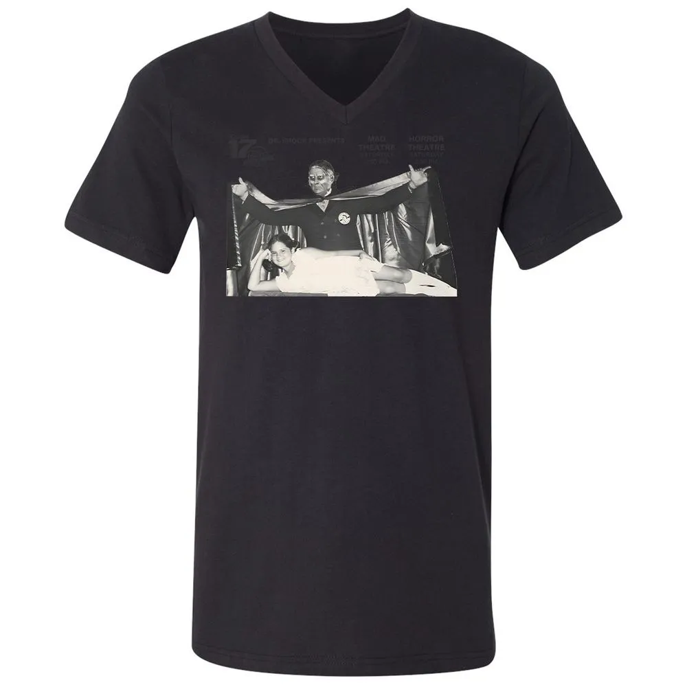 Unisex V-Neck T-Shirt - FJDKZ273 - Black - 16