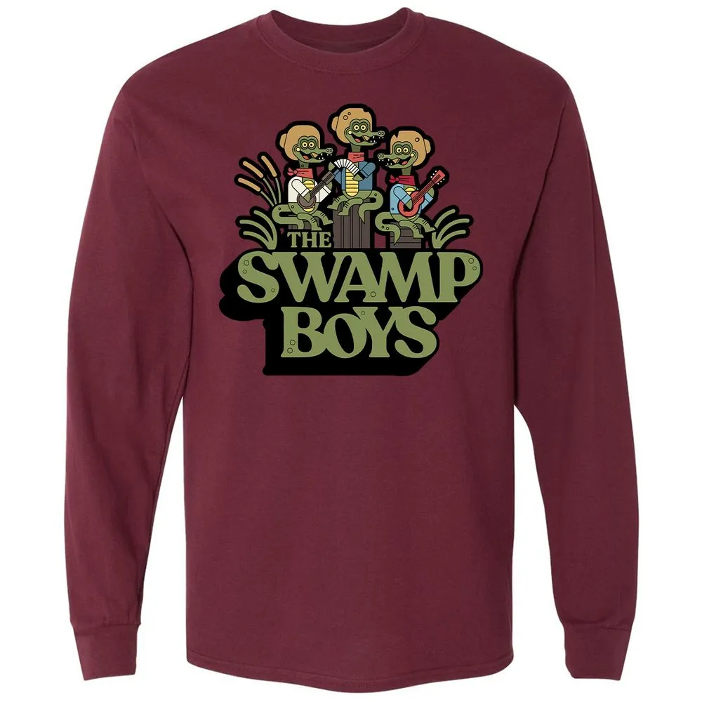 Long Sleeve T-Shirt - 7Y2XTSWU - Maroon - 11