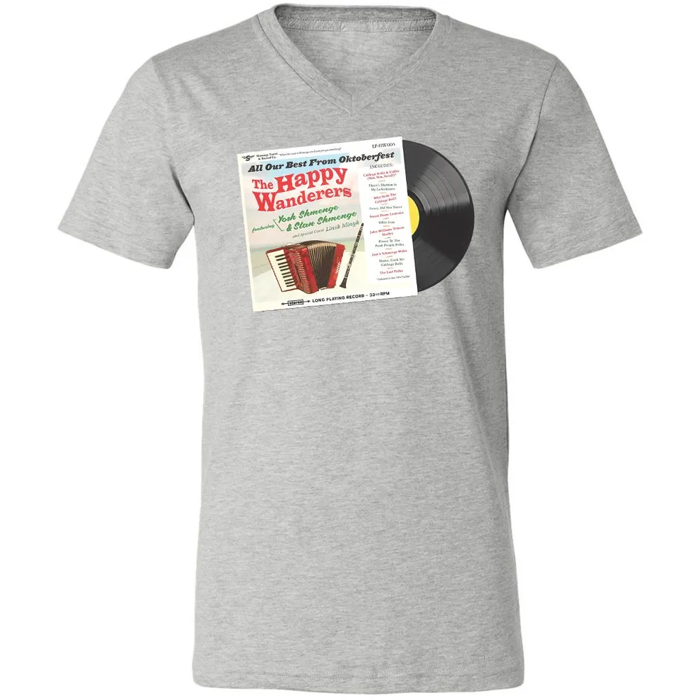 Unisex V-Neck T-Shirt - QHDQ77EH - Athletic Heather - 7