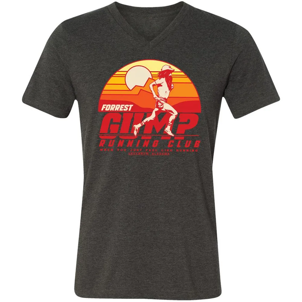 Unisex V-Neck T-Shirt - T2YRF1JK - Dark Grey Heather - 8