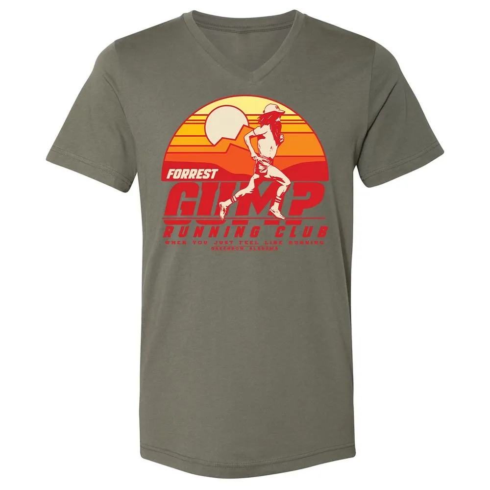 Unisex V-Neck T-Shirt - T2YRF1JK - Military Green - 10