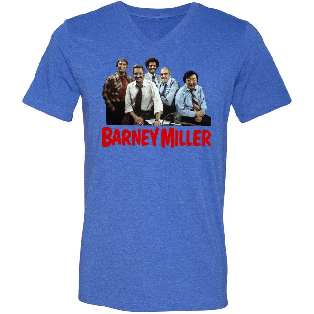 Unisex V-Neck T-Shirt - NRVCUBLT - Heather True Royal - 14