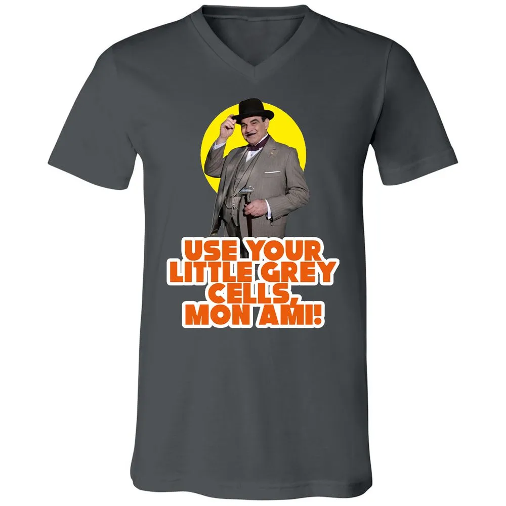 Unisex V-Neck T-Shirt - BKF9Z4MQ - Asphalt - 12