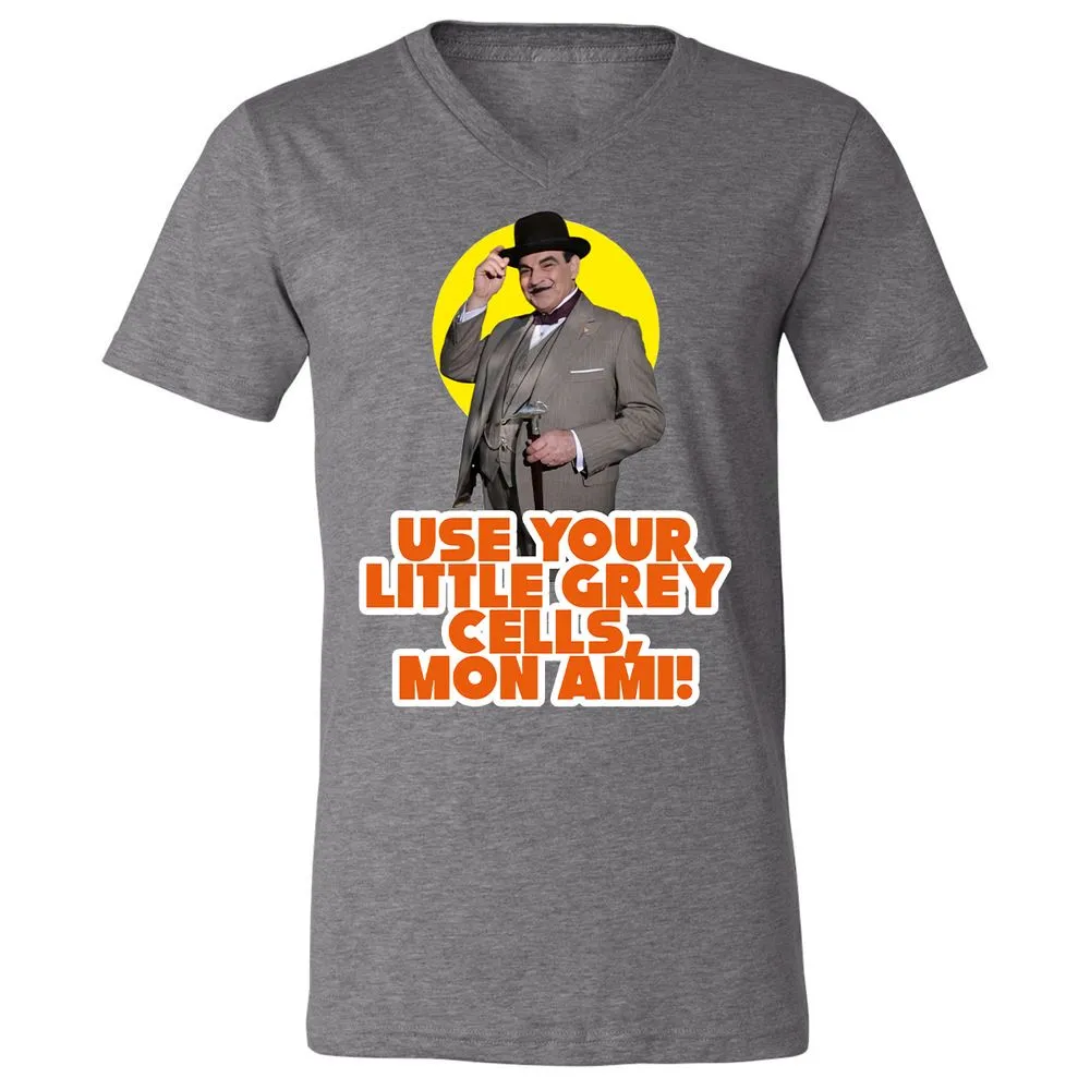 Unisex V-Neck T-Shirt - BKF9Z4MQ - Deep Heather - 13