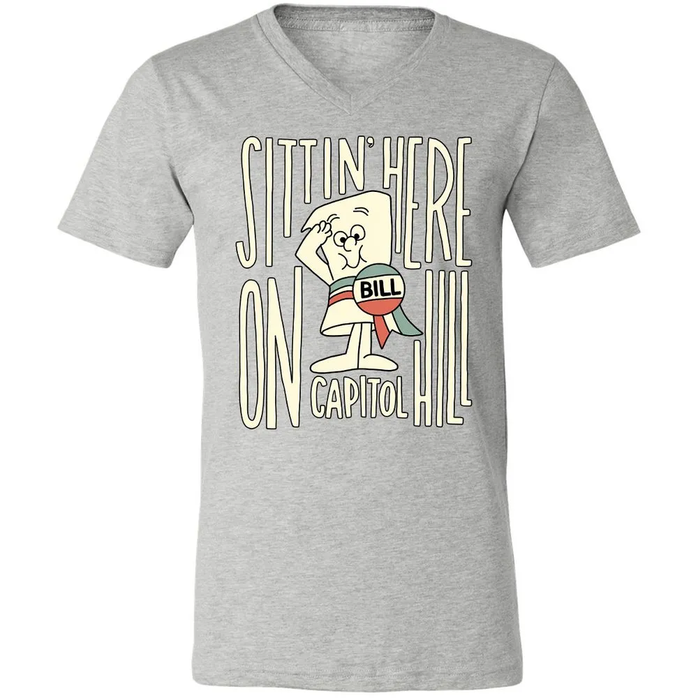 Unisex V-Neck T-Shirt - P8MMKY8J - Athletic Heather - 7