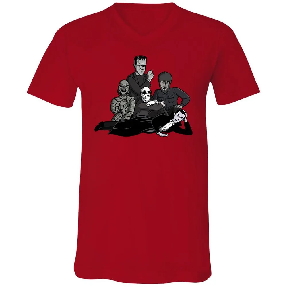 Unisex V-Neck T-Shirt - MK19M7BE - Red - 3