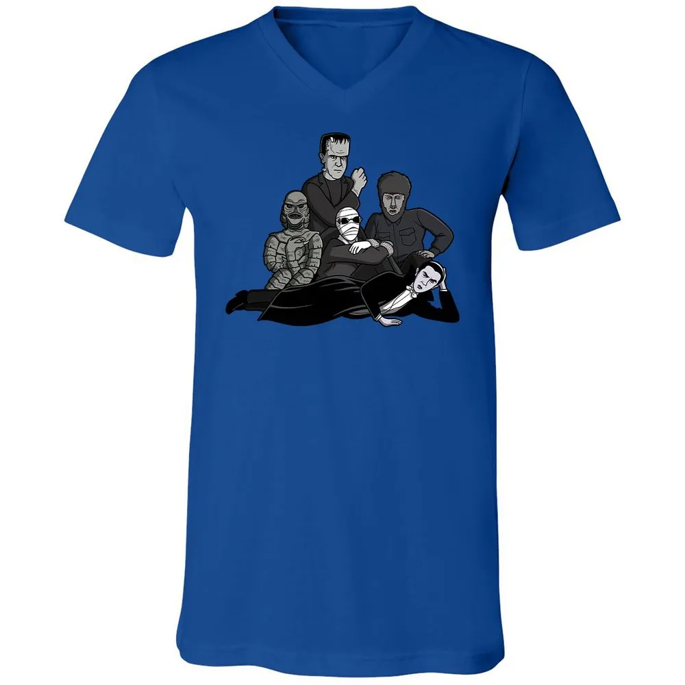 Unisex V-Neck T-Shirt - MK19M7BE - True Royal - 4