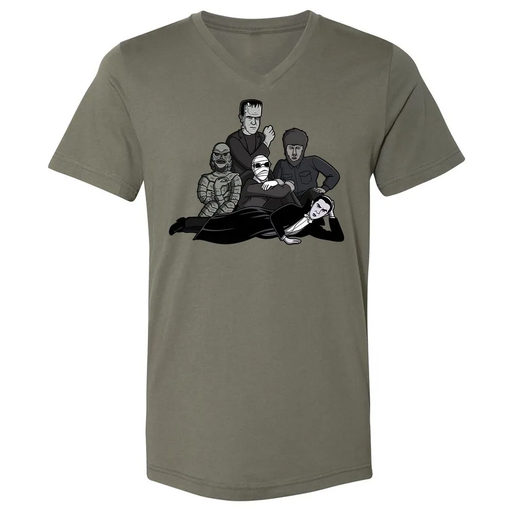 Unisex V-Neck T-Shirt - MK19M7BE - Military Green - 10
