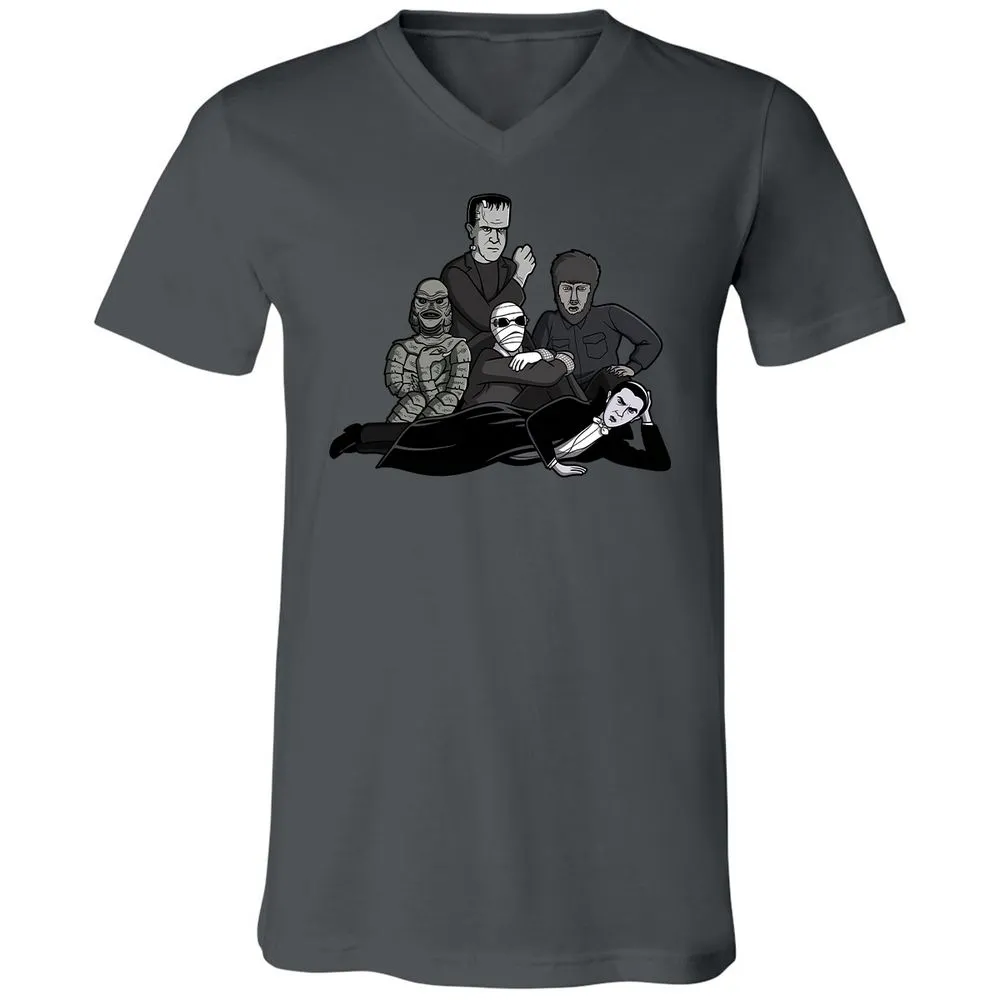 Unisex V-Neck T-Shirt - MK19M7BE - Asphalt - 12