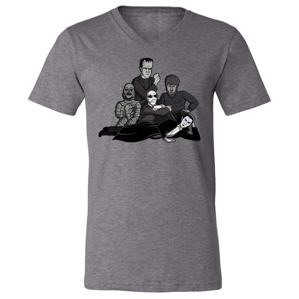 Unisex V-Neck T-Shirt - MK19M7BE - Deep Heather - 13