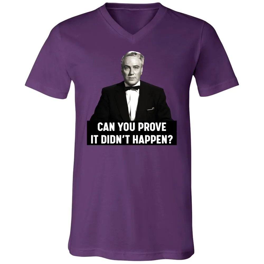 Unisex V-Neck T-Shirt - ETGETSZF - Team Purple - 2