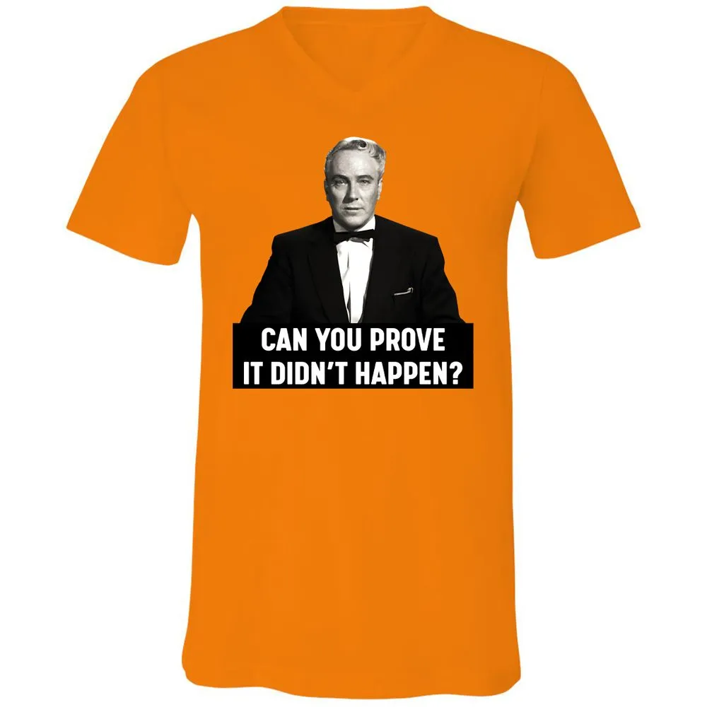 Unisex V-Neck T-Shirt - ETGETSZF - Orange - 11