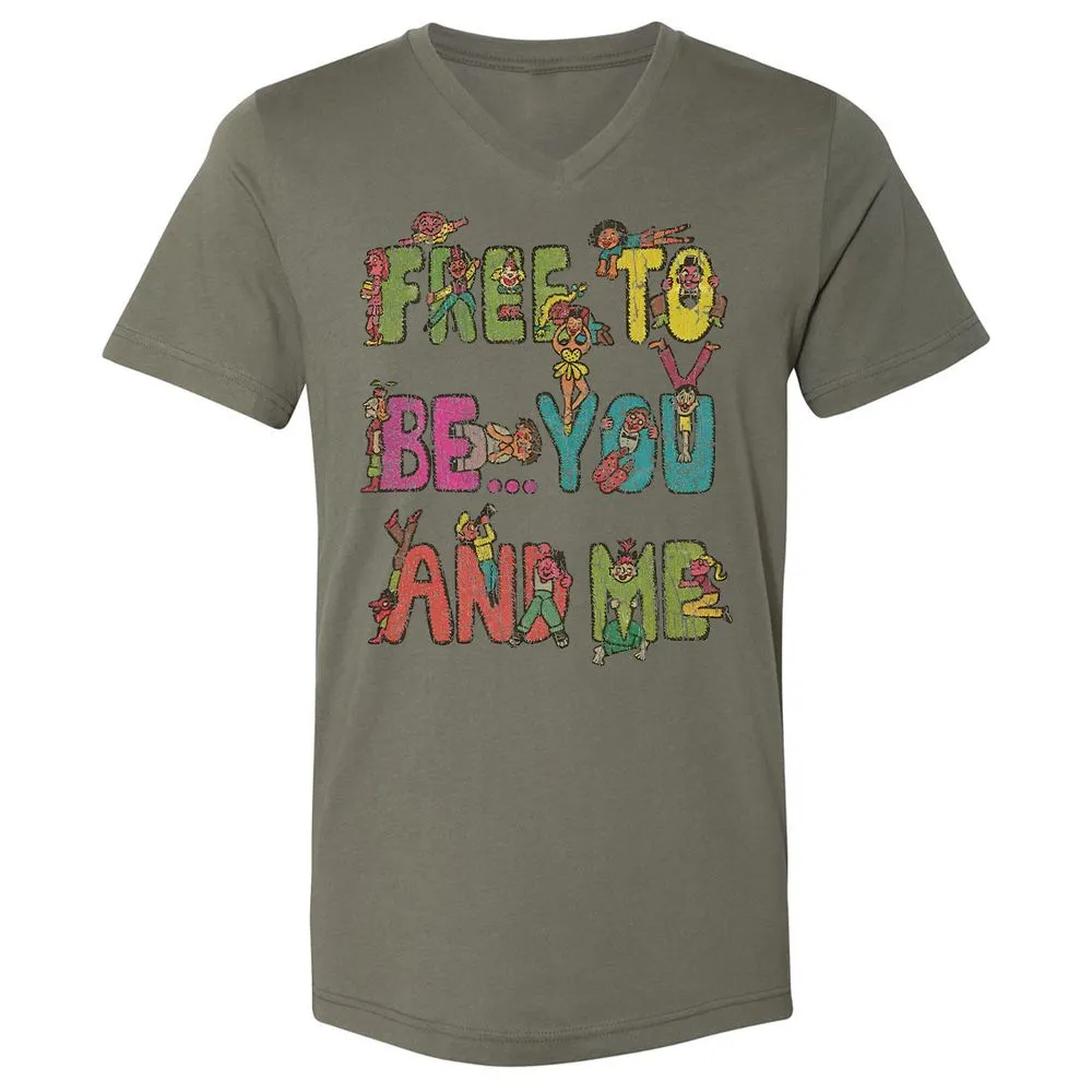 Unisex V-Neck T-Shirt - 55VT6SER - Military Green - 10