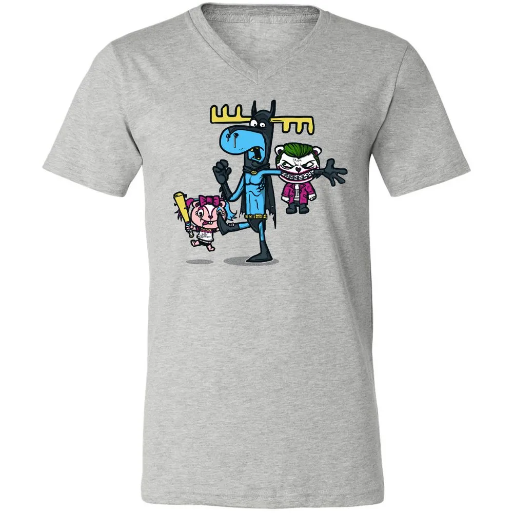 Unisex V-Neck T-Shirt - GXGN7ZFL - Athletic Heather - 7