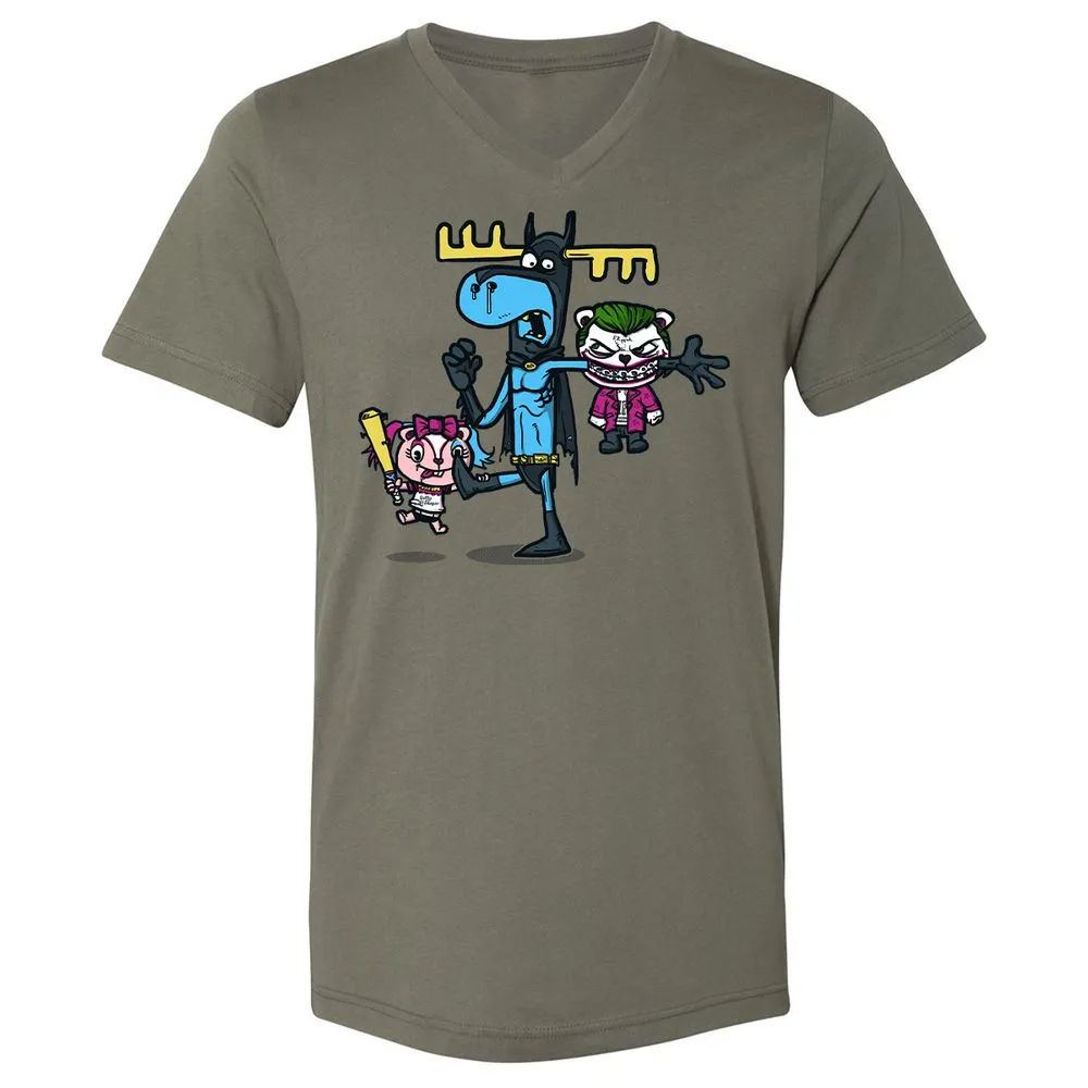 Unisex V-Neck T-Shirt - GXGN7ZFL - Military Green - 10