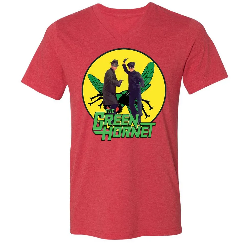 Unisex V-Neck T-Shirt - NBP9XWS9 - Heather Red - 5