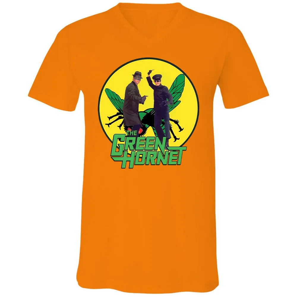 Unisex V-Neck T-Shirt - NBP9XWS9 - Orange - 11