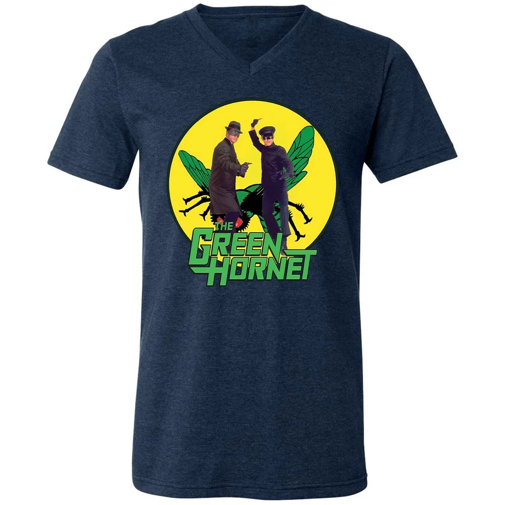 Unisex V-Neck T-Shirt - NBP9XWS9 - Heather Navy - 15