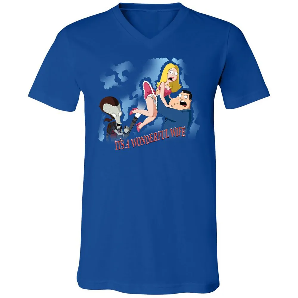 Unisex V-Neck T-Shirt - SVUM5427 - True Royal - 4