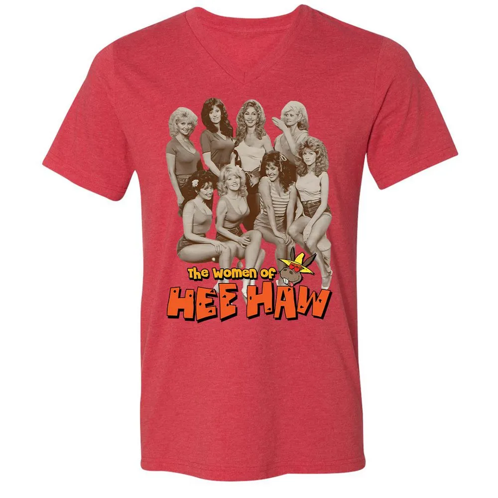 Unisex V-Neck T-Shirt - 9XPM8ASK - Heather Red - 5