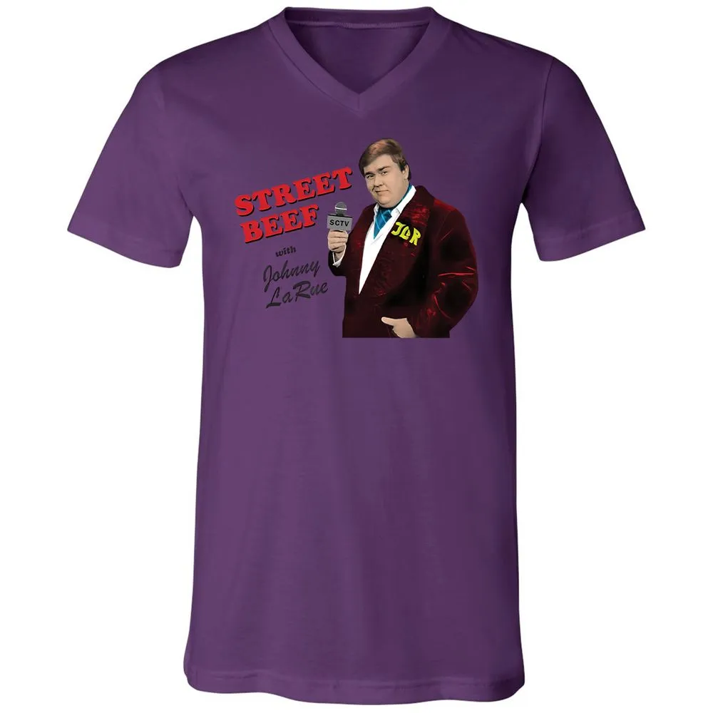 Unisex V-Neck T-Shirt - 8P15Y7MJ - Team Purple - 2