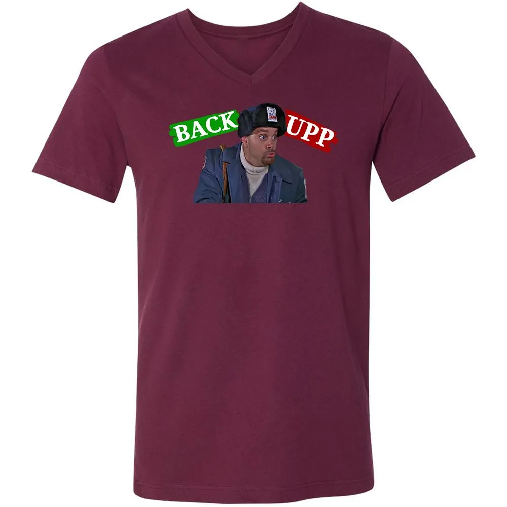Unisex V-Neck T-Shirt - BVZC16RK - Maroon - 6