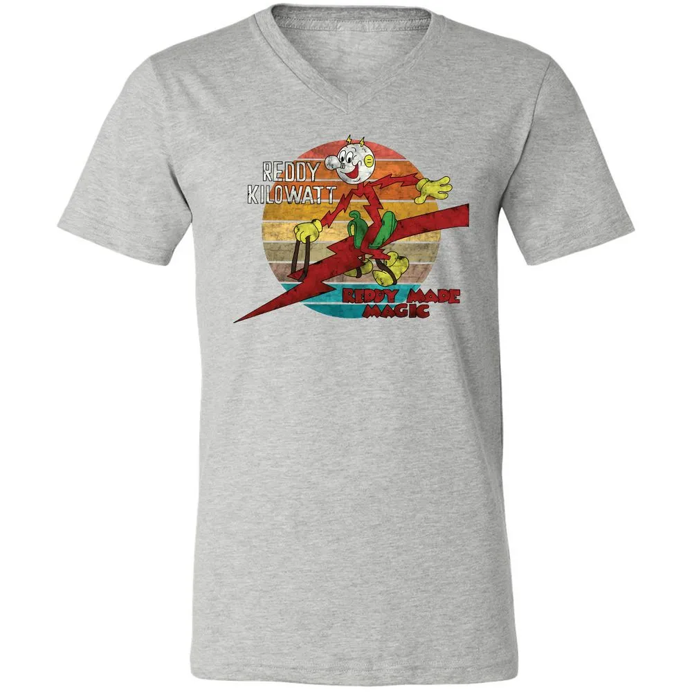 Unisex V-Neck T-Shirt - GJ9W2UXV - Athletic Heather - 7