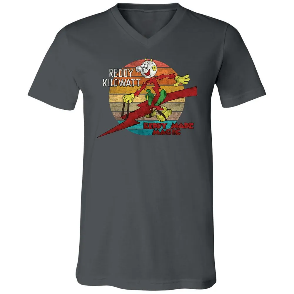 Unisex V-Neck T-Shirt - GJ9W2UXV - Asphalt - 12