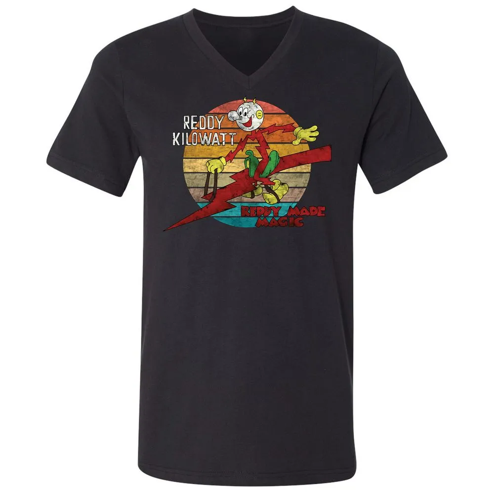 Unisex V-Neck T-Shirt - GJ9W2UXV - Black - 16