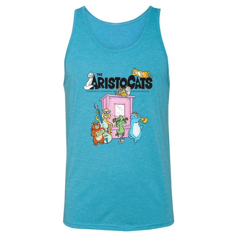 Unisex Jersey Tank - HM2BKBGS - Aqua Triblend - 3