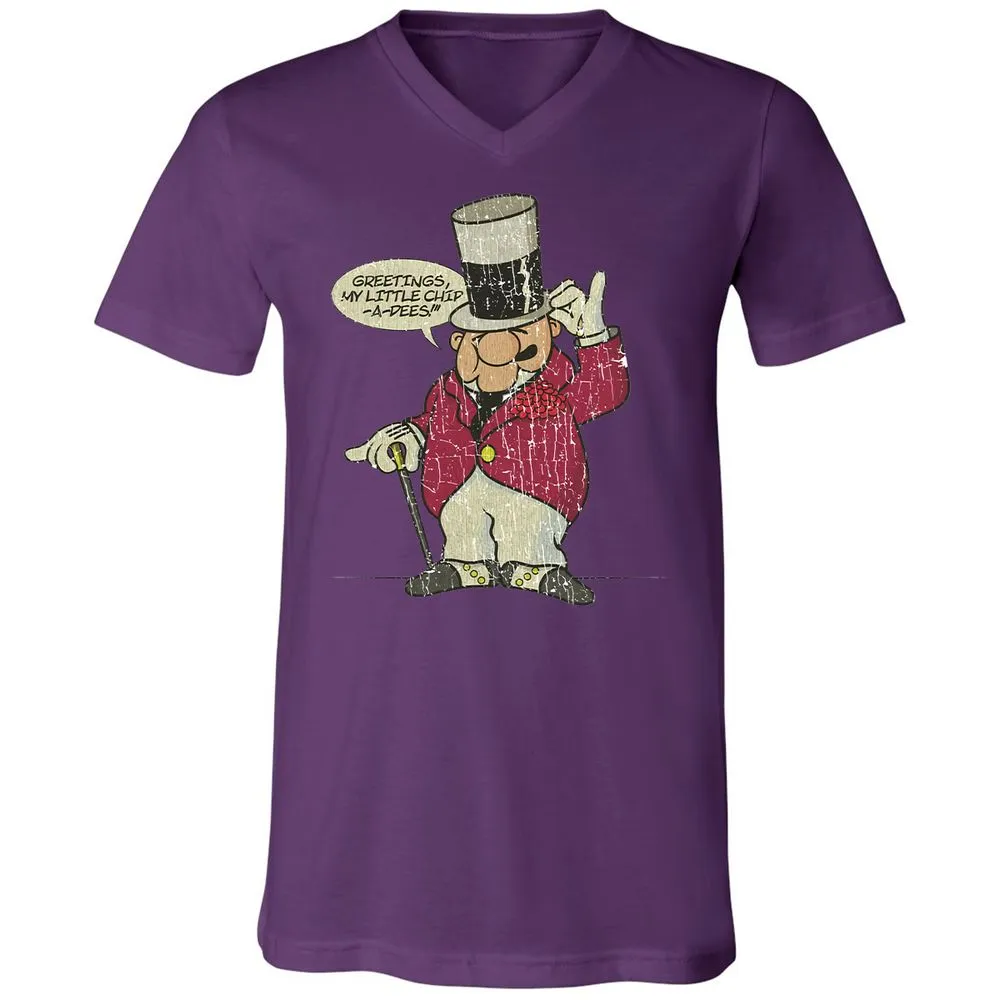 Unisex V-Neck T-Shirt - YZZ1PWQL - Team Purple - 2