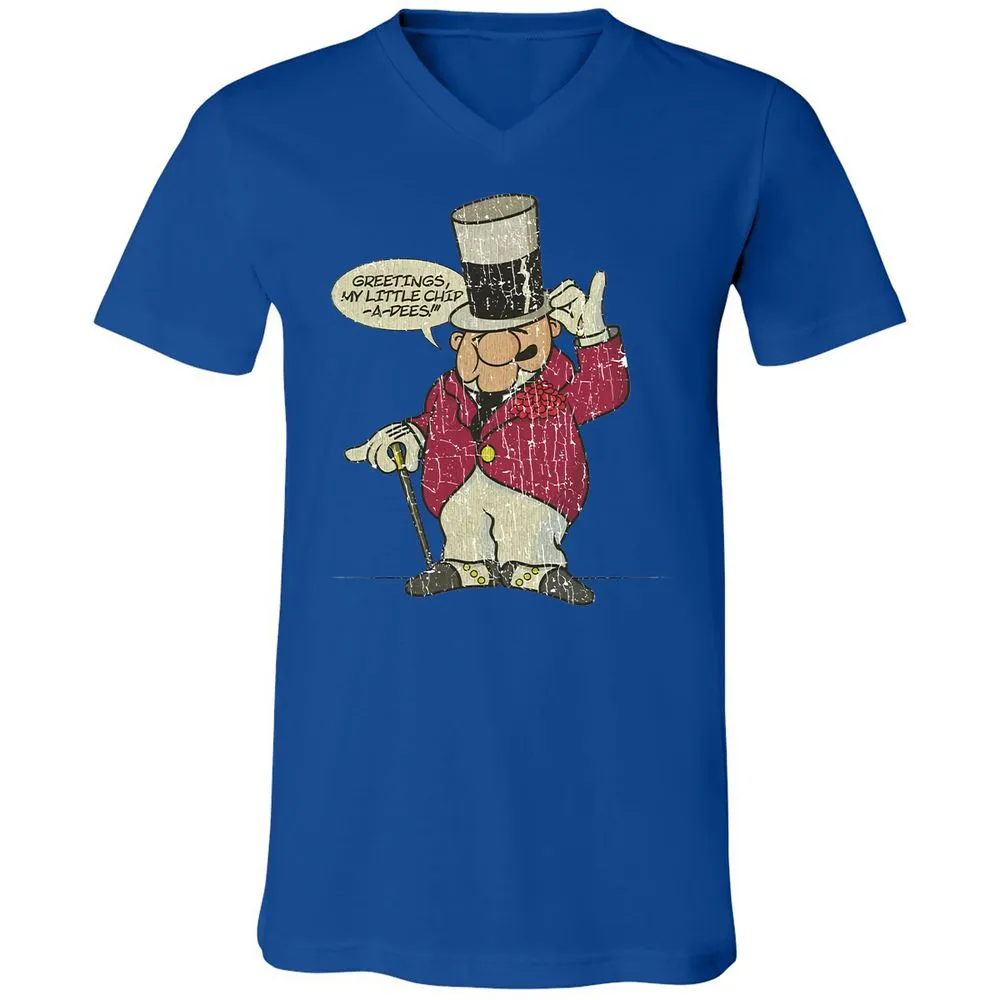 Unisex V-Neck T-Shirt - YZZ1PWQL - True Royal - 4