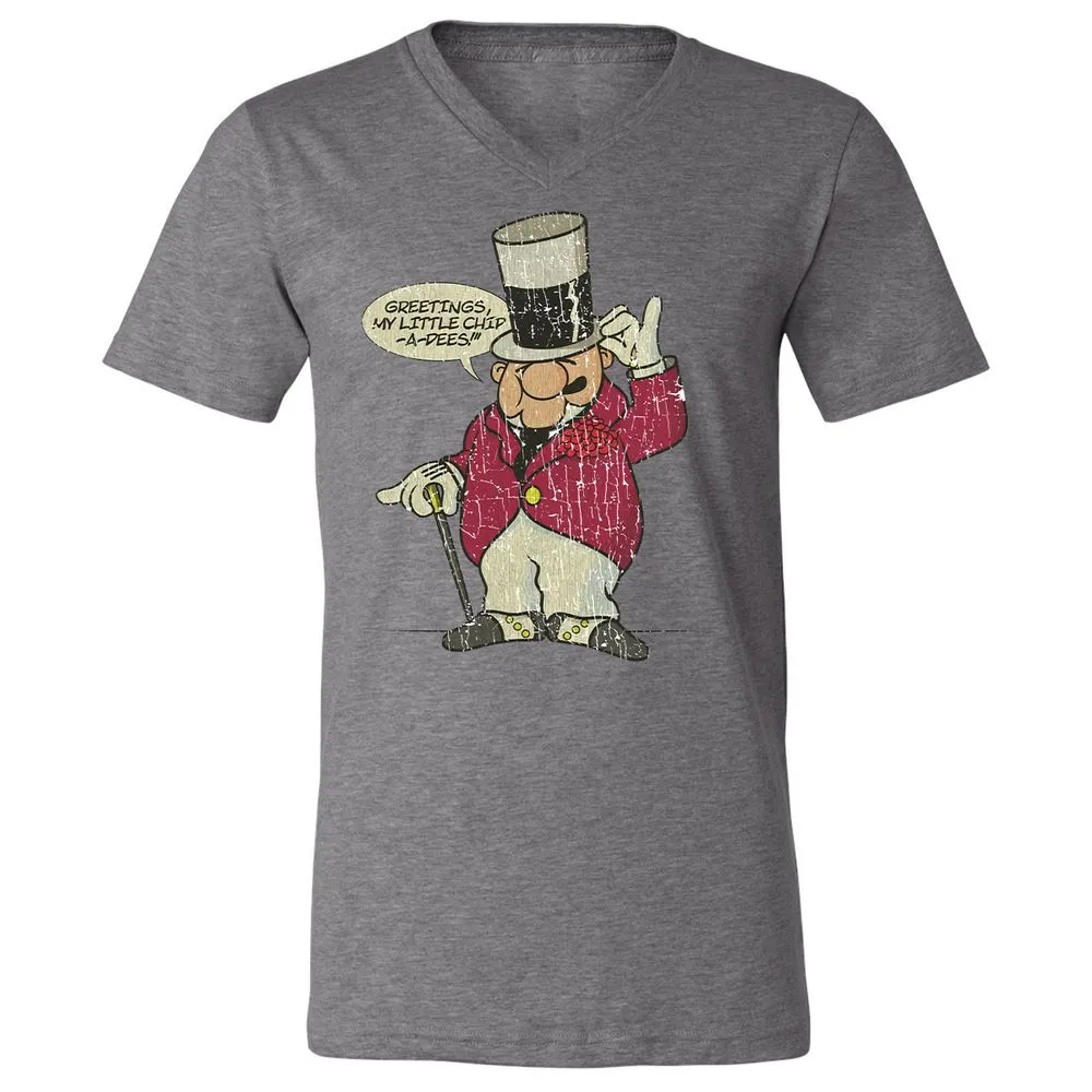 Unisex V-Neck T-Shirt - YZZ1PWQL - Deep Heather - 13