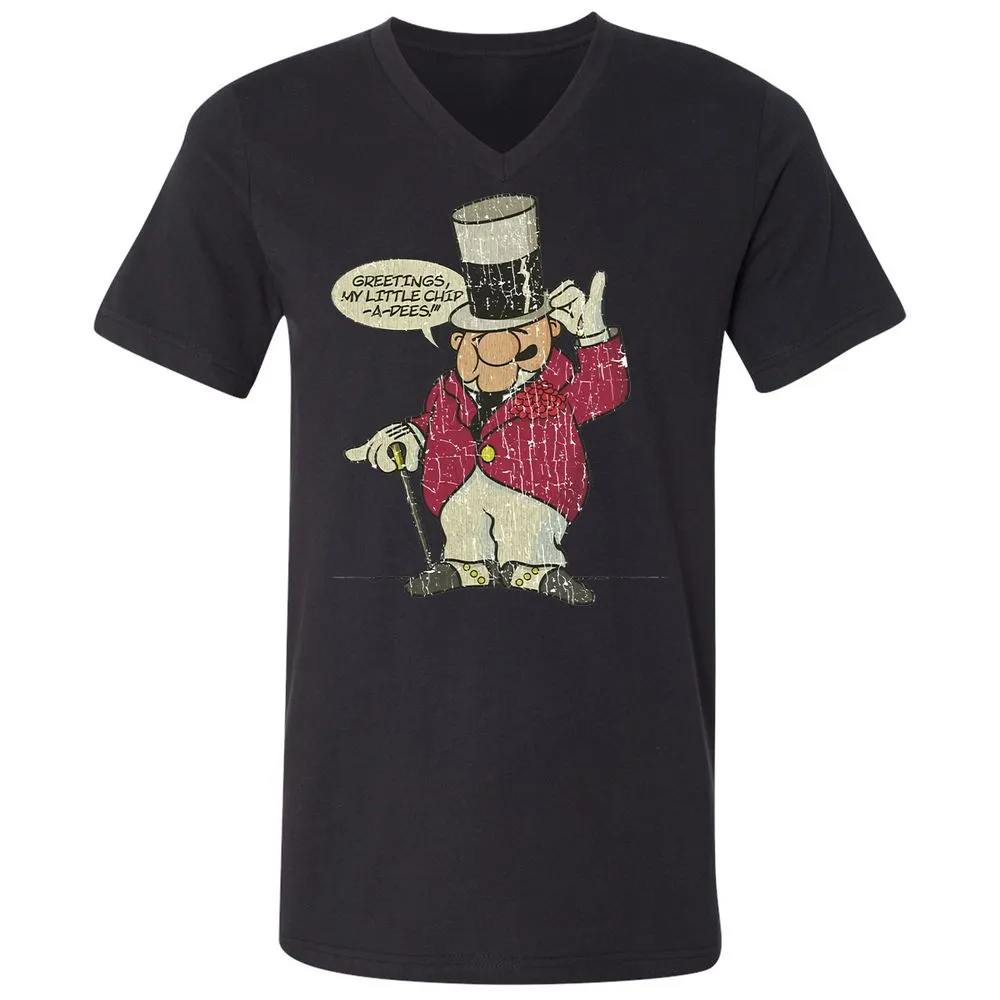 Unisex V-Neck T-Shirt - YZZ1PWQL - Black - 16