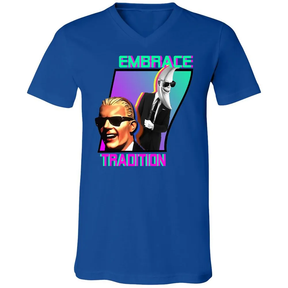Unisex V-Neck T-Shirt - Z5Y1LDR3 - True Royal - 4