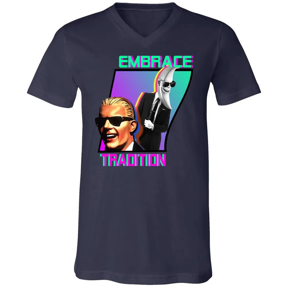 Unisex V-Neck T-Shirt - Z5Y1LDR3 - Navy - 9