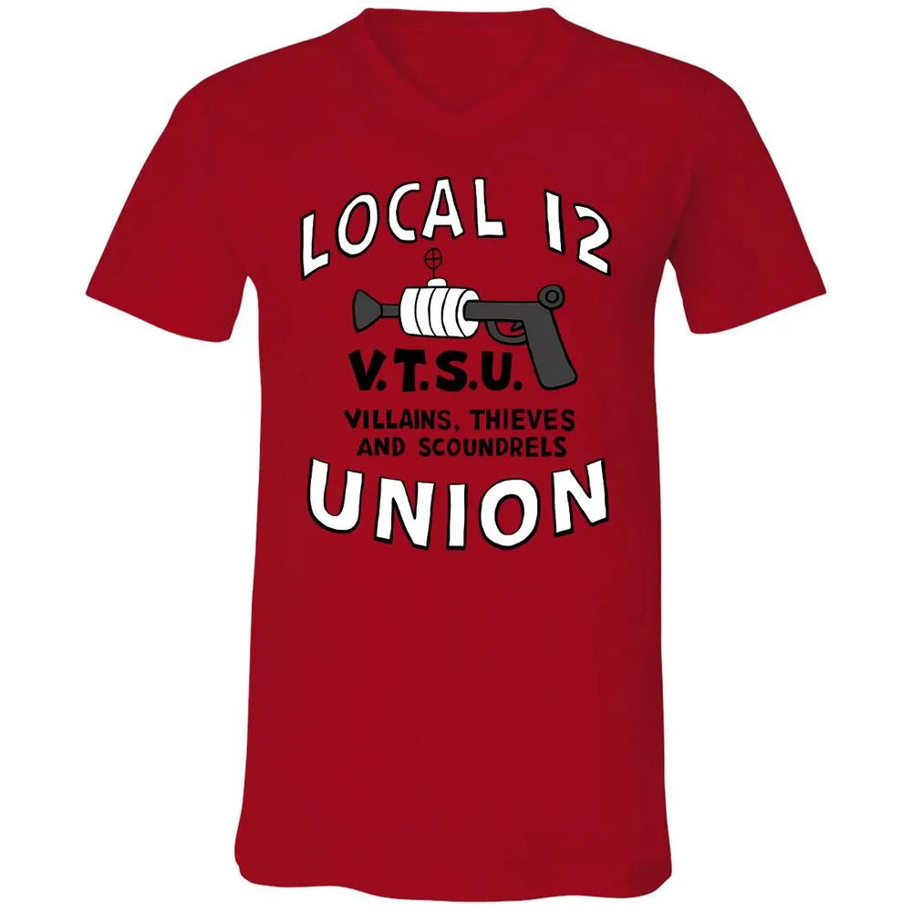 Unisex V-Neck T-Shirt - 9Z258ZLV - Red - 3