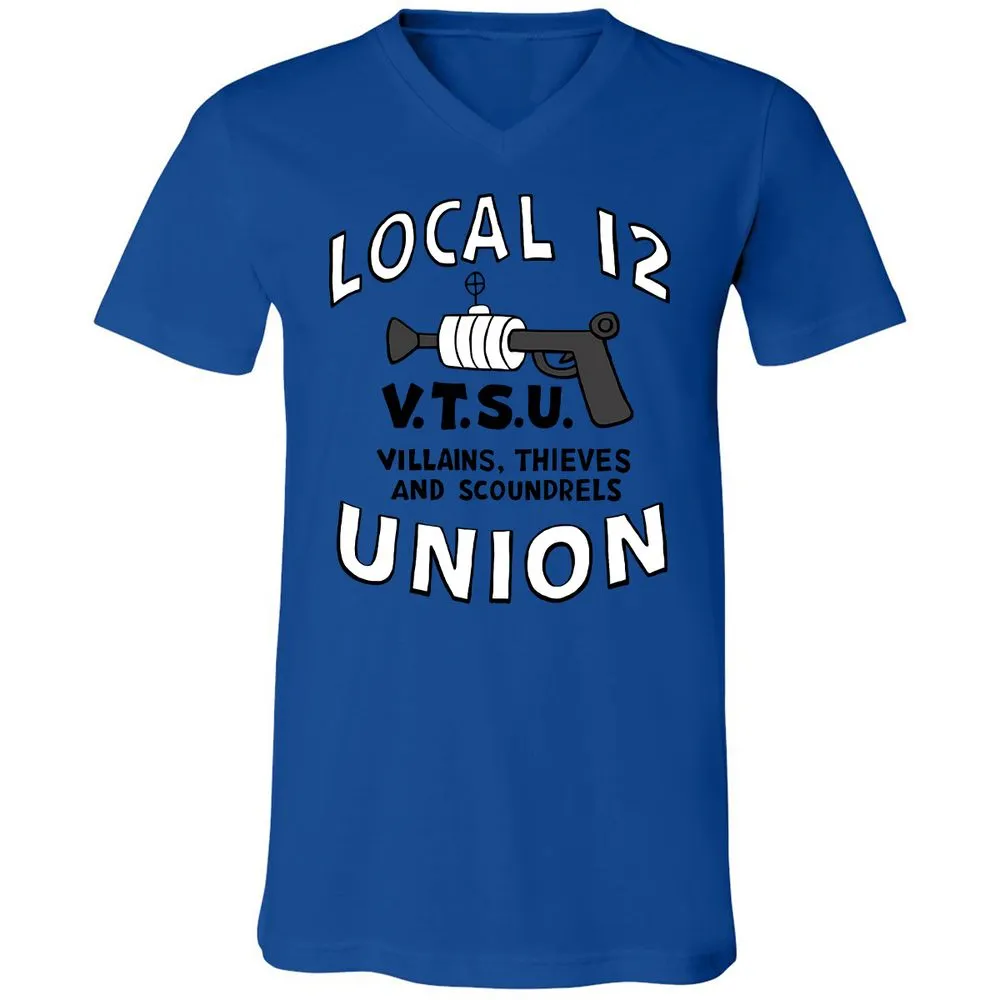 Unisex V-Neck T-Shirt - 9Z258ZLV - True Royal - 4