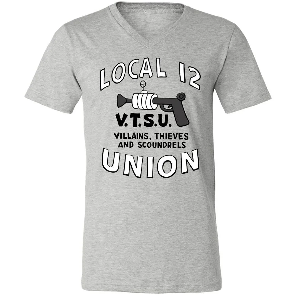 Unisex V-Neck T-Shirt - 9Z258ZLV - Athletic Heather - 7