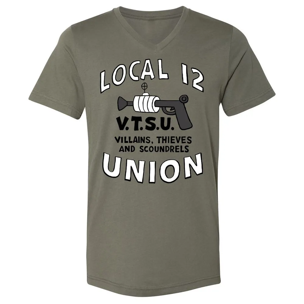 Unisex V-Neck T-Shirt - 9Z258ZLV - Military Green - 10