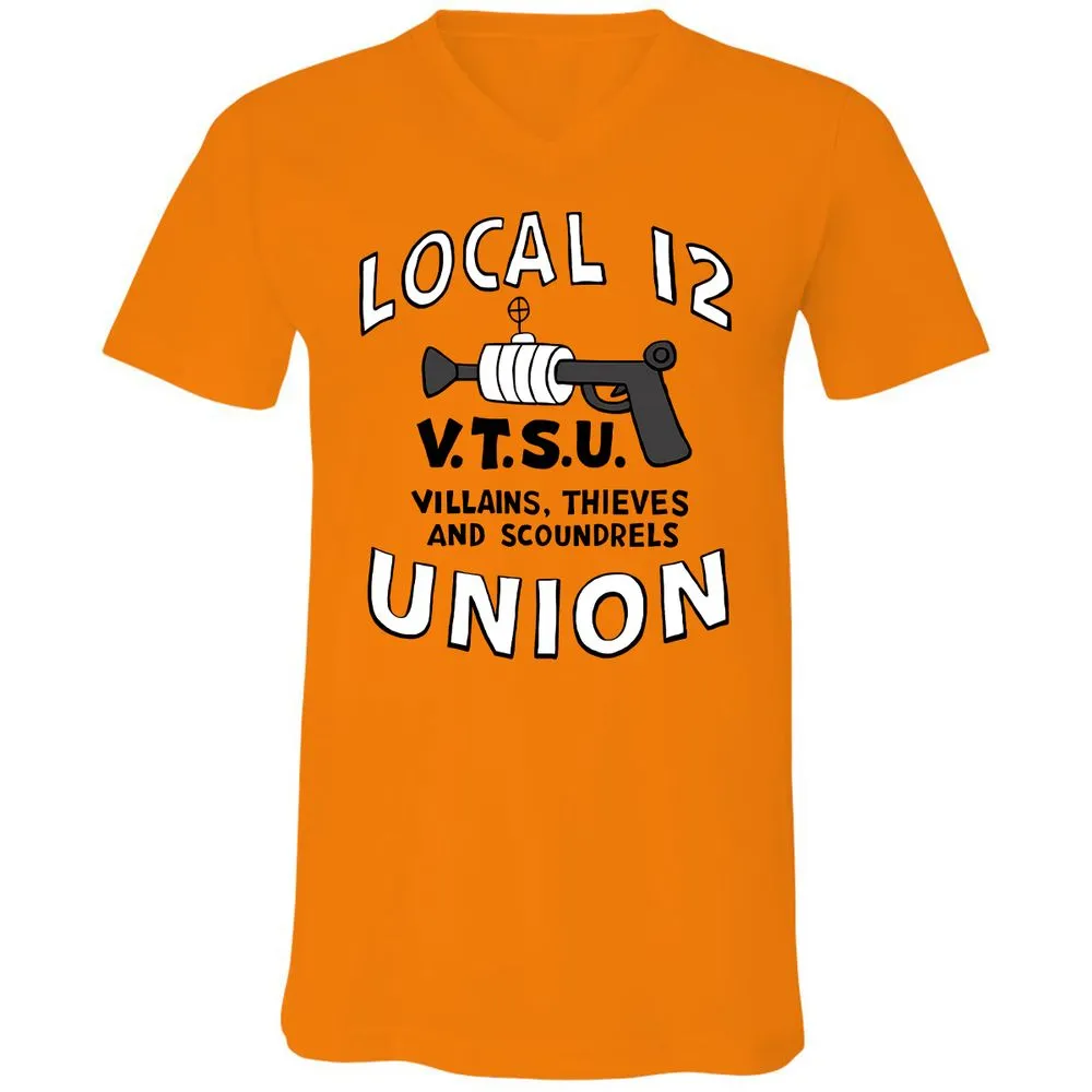 Unisex V-Neck T-Shirt - 9Z258ZLV - Orange - 11