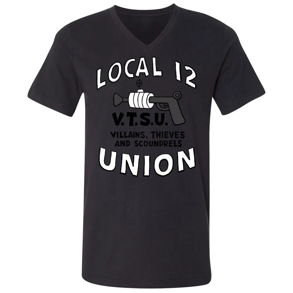 Unisex V-Neck T-Shirt - 9Z258ZLV - Black - 16