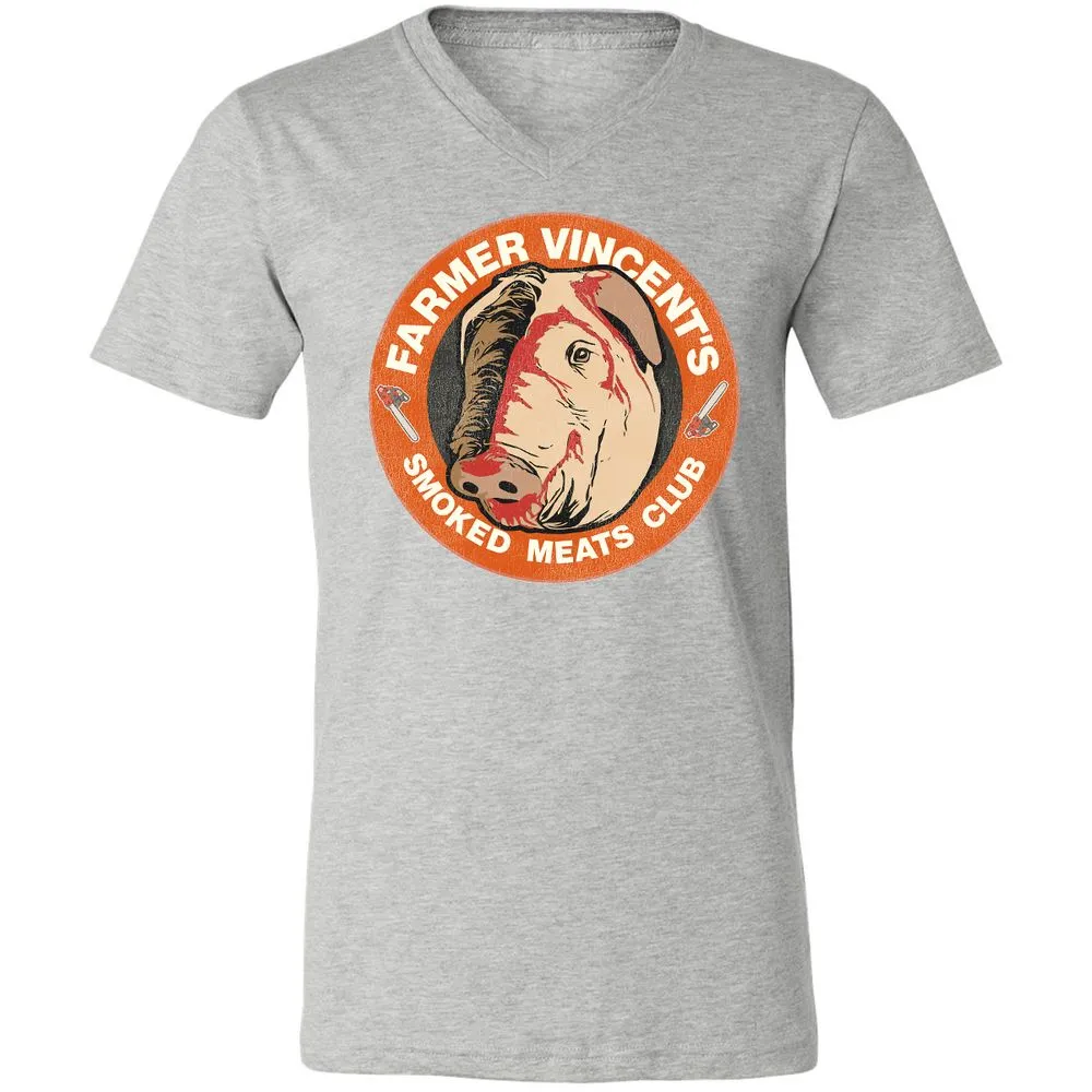 Unisex V-Neck T-Shirt - N86UGHQP - Athletic Heather - 7