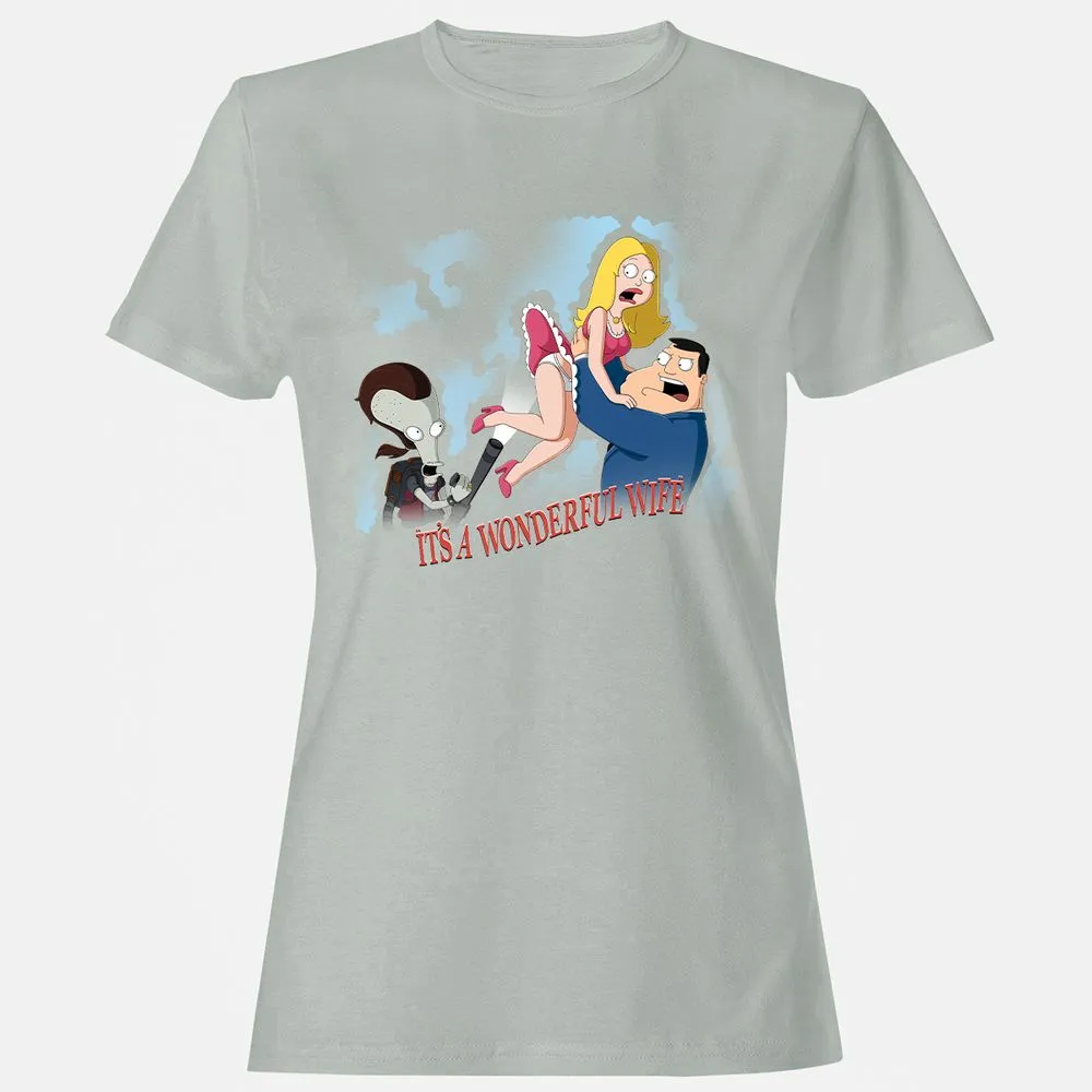 Women's T-Shirt - 6W54NQDN - Ash - 2