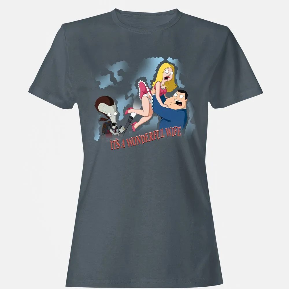 Women's T-Shirt - 6W54NQDN - Charcoal - 3