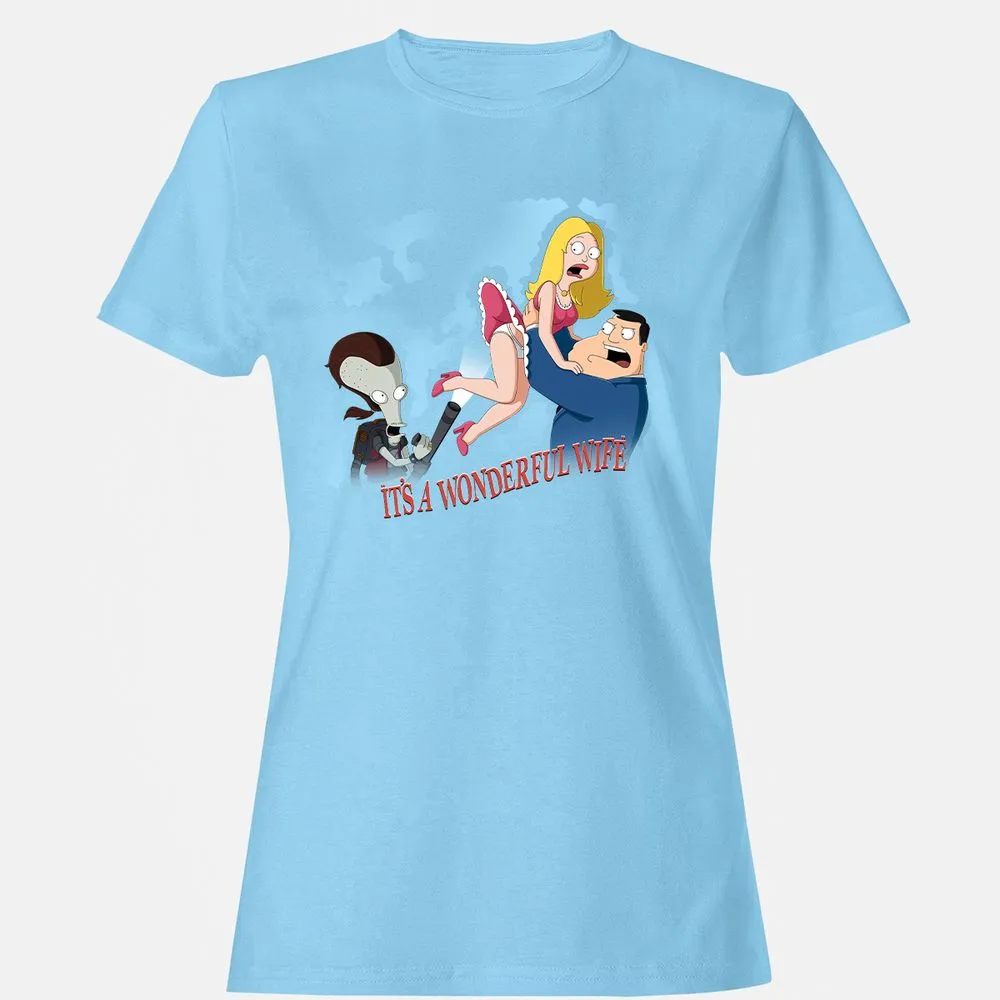 Women's T-Shirt - 6W54NQDN - Light Blue - 8