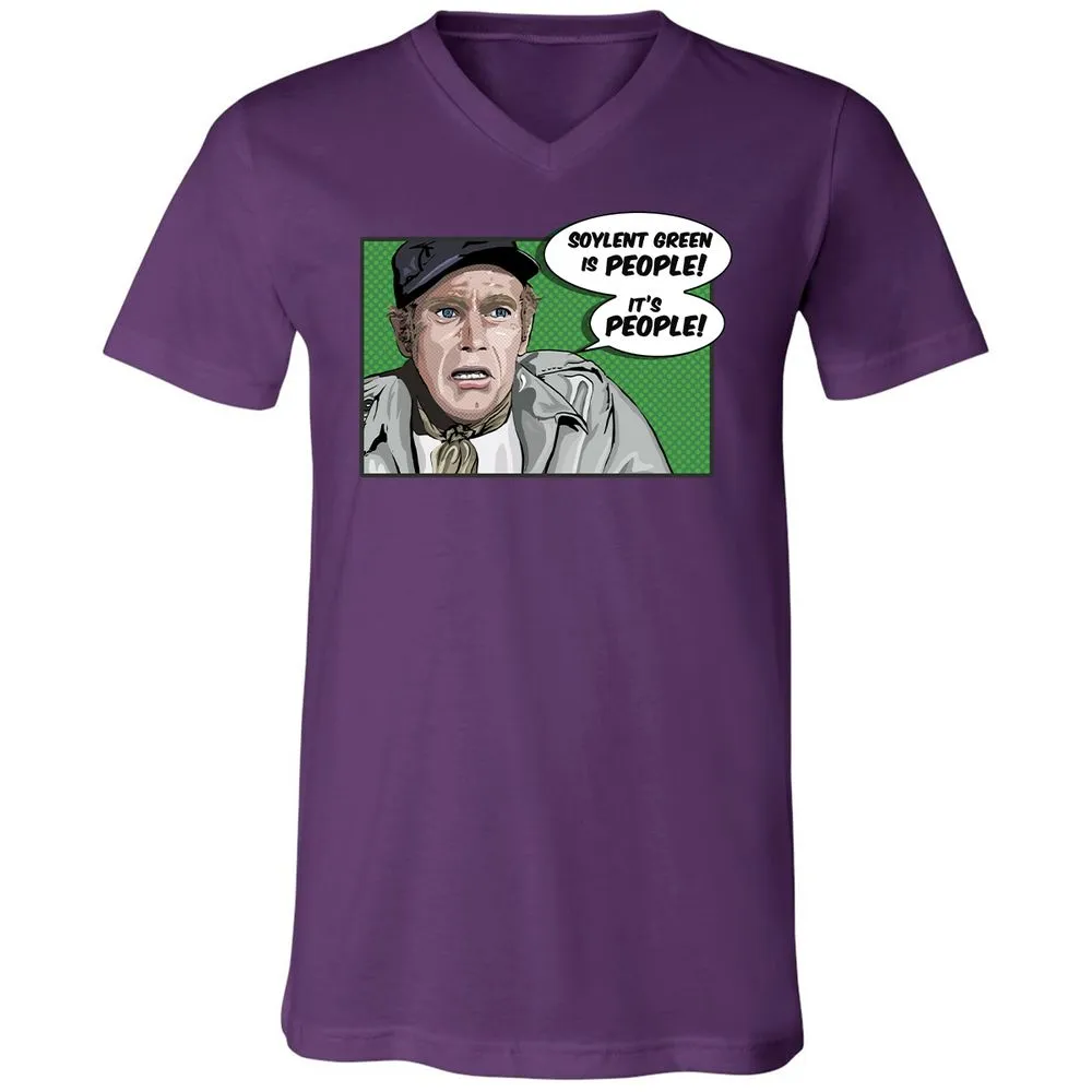 Unisex V-Neck T-Shirt - DYXS82SS - Team Purple - 2