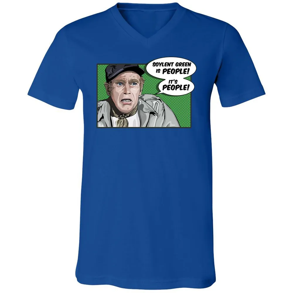 Unisex V-Neck T-Shirt - DYXS82SS - True Royal - 4