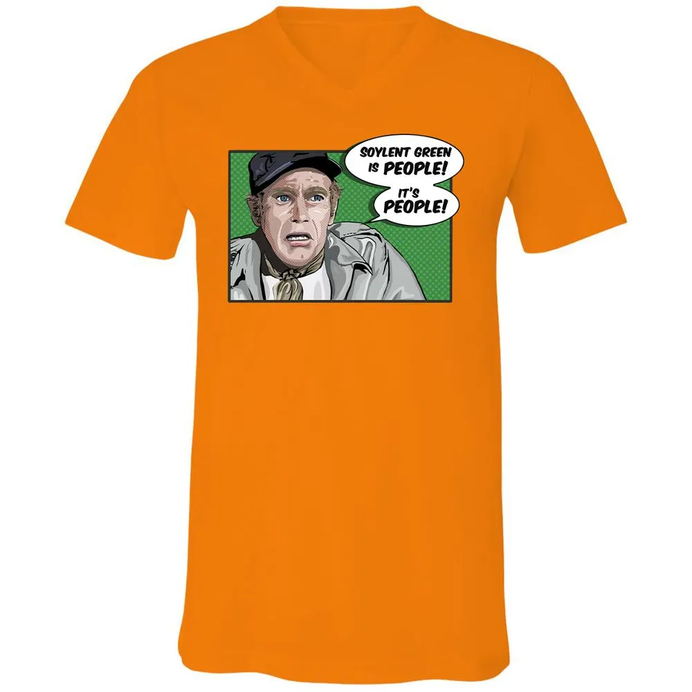 Unisex V-Neck T-Shirt - DYXS82SS - Orange - 11